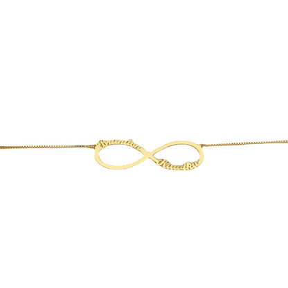 Classic Simple Infinity Design - Customizable  Necklace