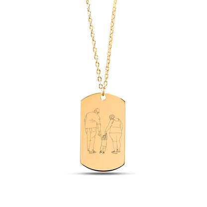 Customizable Tag Necklace