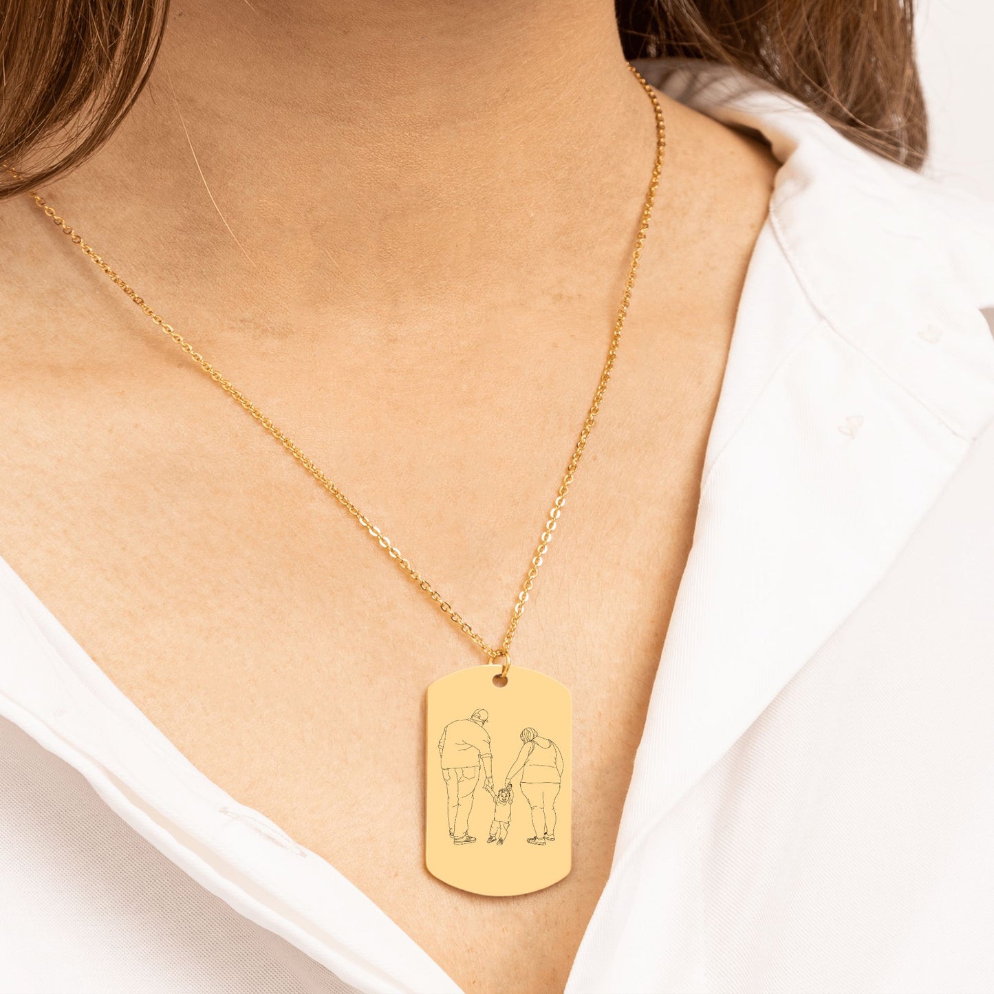 Customizable Tag Necklace