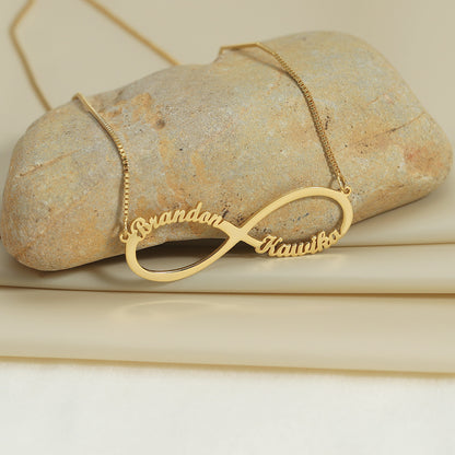 Classic Simple Infinity Design - Customizable  Necklace