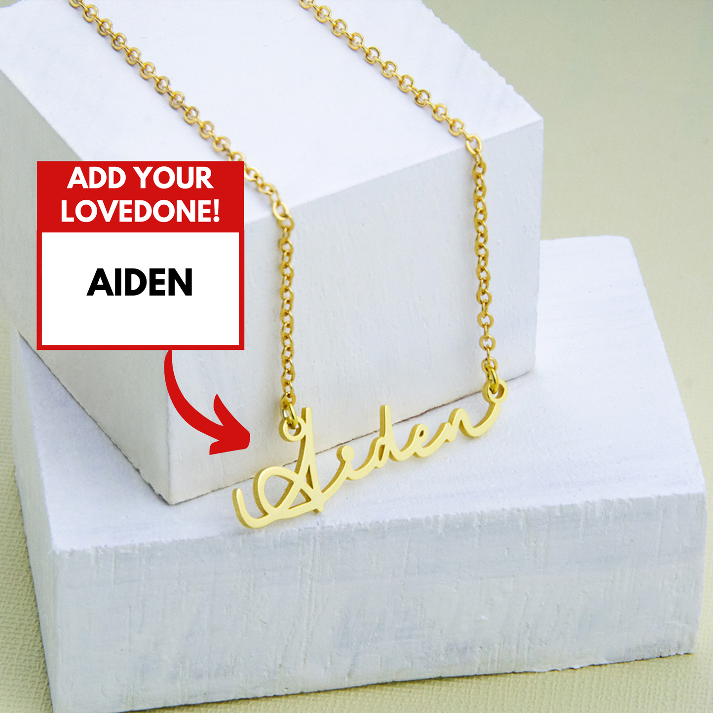 Customizable Name Necklace – Elegant & Versatile Design