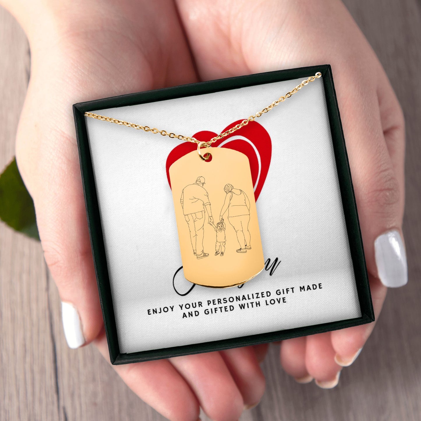 Customizable Tag Necklace