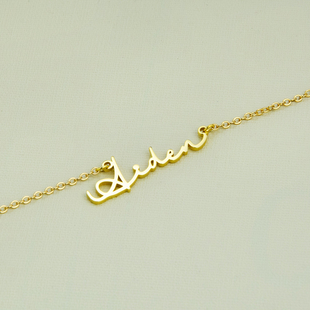 Customizable Name Necklace – Elegant & Versatile Design